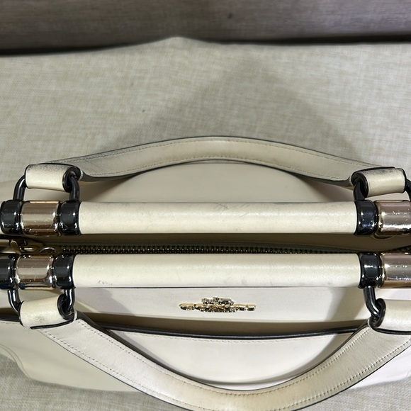 Coach Cream Satchel Bag with Minimalist Design Selena Gomez Grace Bag ***RARE*** - Picture 12 of 17